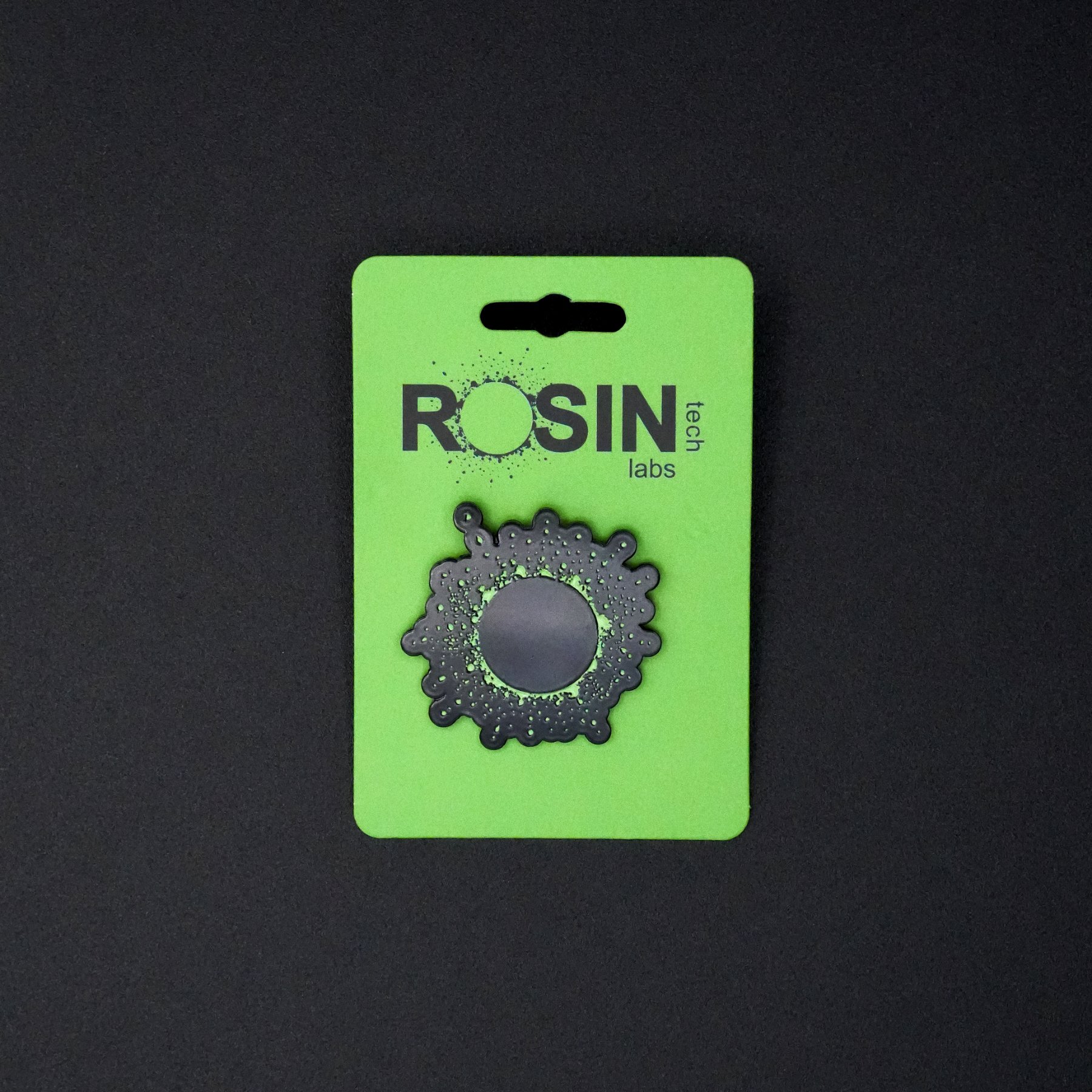 Black Splatter Pin