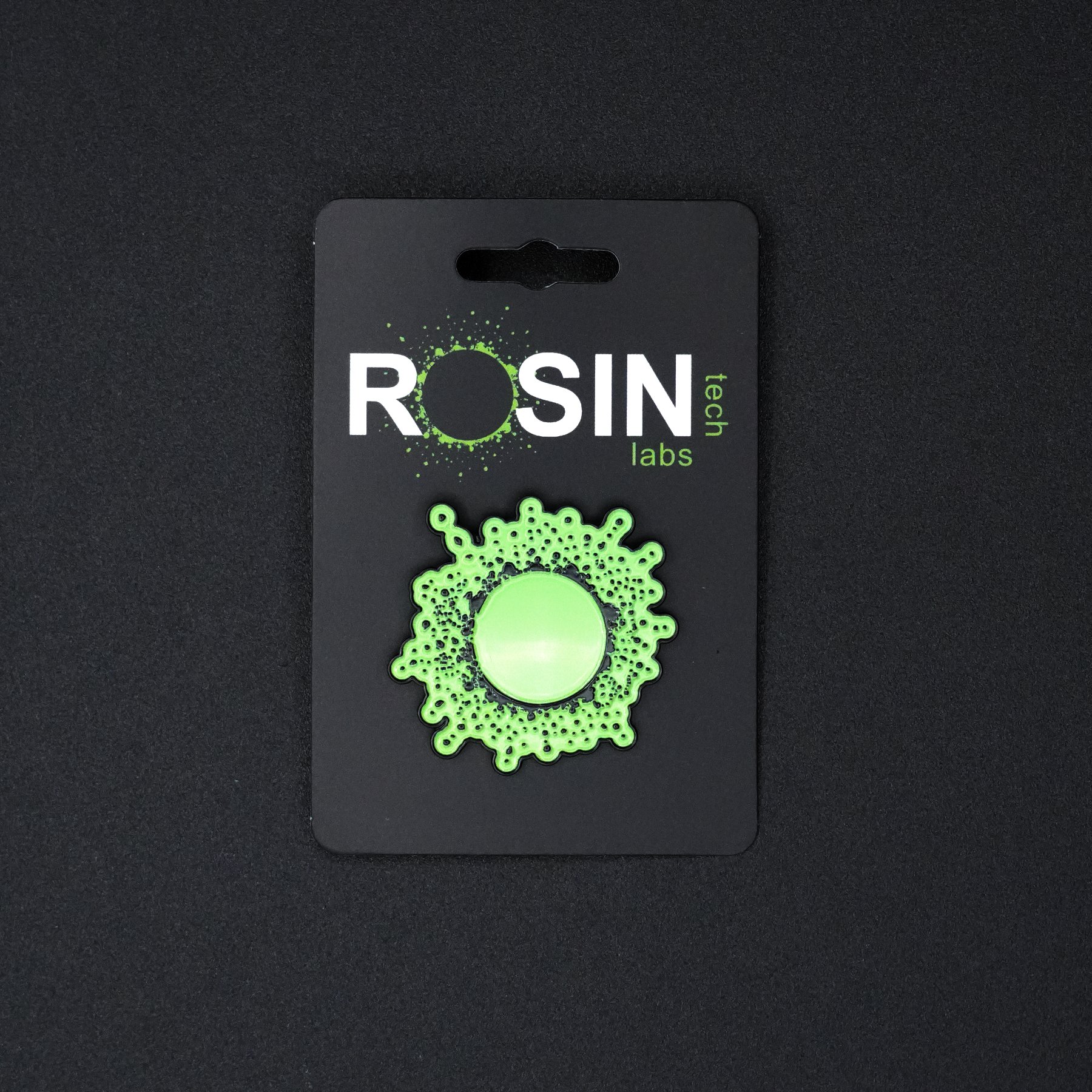 Green Splatter Pin